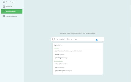 As an admin, I can search for specific messages in the console.