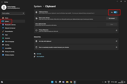 Je moet naar je systeeminstellingen gaan om de klembordgeschiedenis uit te schakelen.