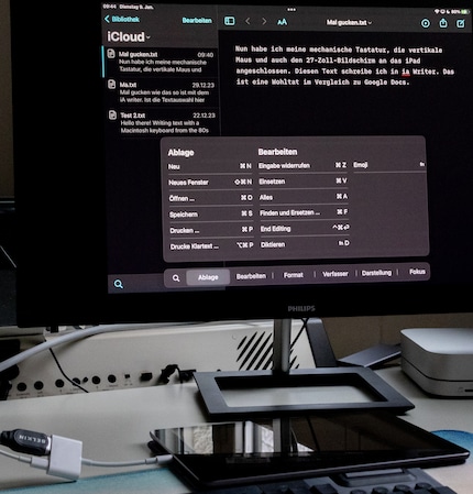 De mobiele apparaten hebben een andere beeldverhouding dan de externe monitor.