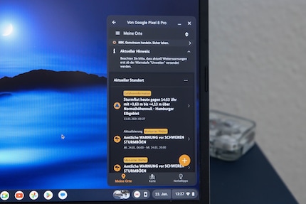 Um kurz etwas nachzuschauen, ist App-Streaming nutzbar.