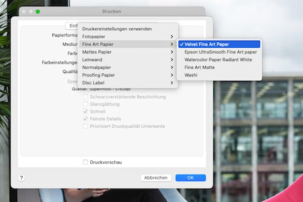 Les papiers des fabricants d’origine ont le même nom dans les réglages. Pour les autres, il faut vérifier sur la fiche du fabricant quel papier choisir dans les paramètres de votre imprimante.