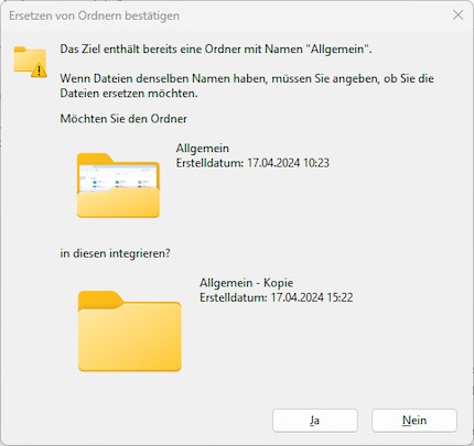 Que doit-il arriver aux dossiers qui sont fusionnés ?