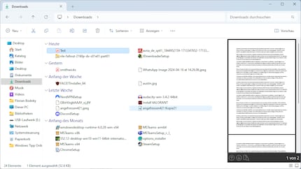 L'aperçu du contenu peut être utile si vous avez des noms de documents similaires.