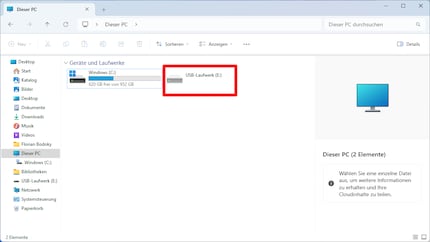 Les dossiers cachés s'affichent en fondu.