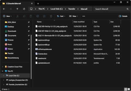 All this is contained in the zip file. In the readme.txt, you’ll find a list of supported products and instructions for the flash process.