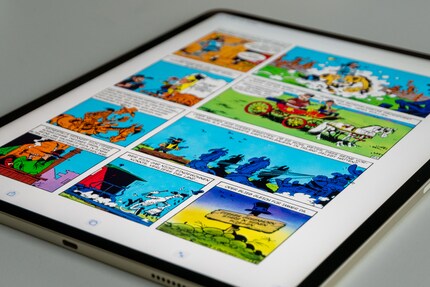 The larger screen is better suited to comic format.