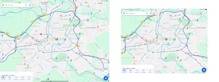 Rather than just being upscaled, it shows a wider section.
