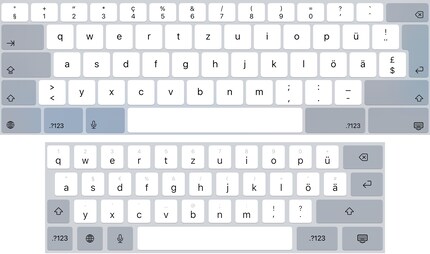 Enough space for a luxurious keyboard.