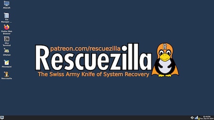 Klickst du unten links, öffnet sich ein Startmenü mit weiteren Anwendungen.