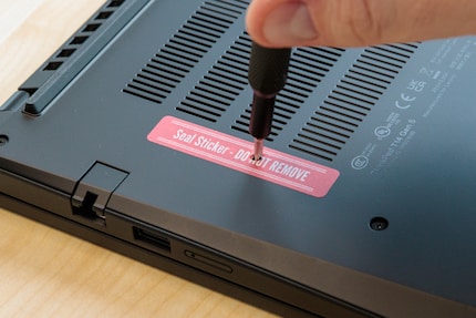 The seal is only broken, not removed.